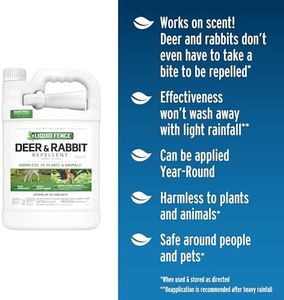 Liquid Fence Deer & Rabbit Repellent, Ready-to-Use Spray, 1-Gallon
