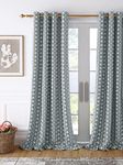 Story@Home 7ft Long Curtain Set of 4, 100% Cotton in Starlight Grey. Size 215 cm x 118 cm. Compatible with 7ft, 9ft, and 5ft Curtain Sets. Perfect for Festive Gifting!