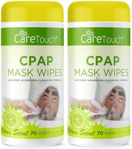 Care Touch CPAP Mask Cleaning Wipes - Scented | 2 Packs of 70 Scented Cleaning Wipes for CPAP Masks (140 Total) | Made in The USA