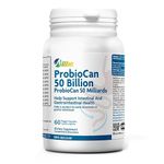 ALLBE ProbioCan 50 Billion CFU | Acidophilus Probiotics for Men & Women - Digestive Health & Bloating Relief | Lactobacillus Gasseri & Rhamnosus | Daily Probiotic Supplement | 60 Capsules