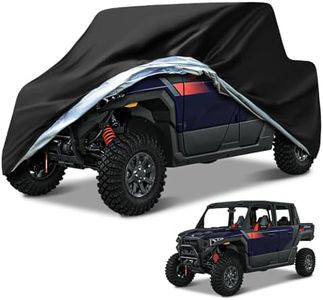 NEVERLAND UTV Covers Heavy Duty - Side by Side Cover Waterproof 300D Outdoor Storage Waterproof Black Compatible with Polaris Ranger Can am Yamada Protection 157.48"x 66.92"x 76.77"(400x170x195cm)