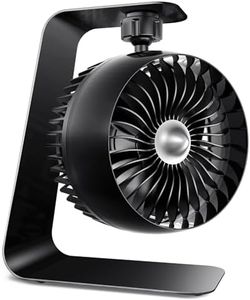 Koonie USB Desk Fan, Strong Wind Ultra Quiet Small Personal Fan with Metal Bracket, more than 360° Adjustable and 3 Speeds, USB-C Corded Powered Mini USB Fan for Bedroom Office Desktop