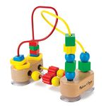 Melissa & Doug First Bead Maze - Wooden Educational Toy 10.6 cm x 17.8 cm x 21.8 cm ; 0.6 kg | Infant Maze Toy, Bead Maze Toys For Toddlers And Babies