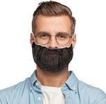 ABC Black Disposable Beard Nets for Work, 18 Inch. Pack of 100 Polypropylene Disposable Beard Covers for Men with Elastic Bands. Breathable Beard Covers Nets for Cooking, Cleaning and Food Service