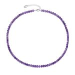 Philip Jones Amethyst Mini Beaded Gemstone Necklace