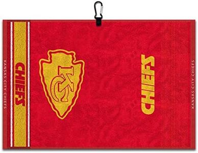 Team Effort Kansas City Chiefs Face/Club Jacquard Golf Towel 24.00" x 16.00"