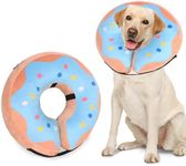 Niuoppy Inflatable Dog Collar for After Surgery, Pet Inflatable Collar for Dogs Cats, Protective Dog Cone Collar, Inflatable Recovery Collar for Dogs Prevent Licking, Wounding, Biting(Pattern L)