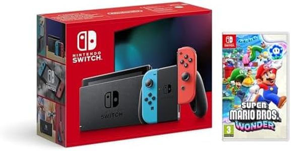 Consola Nintendo Switch - Color Azul Neón/Rojo Neón + Super Mario Bros. Wonder