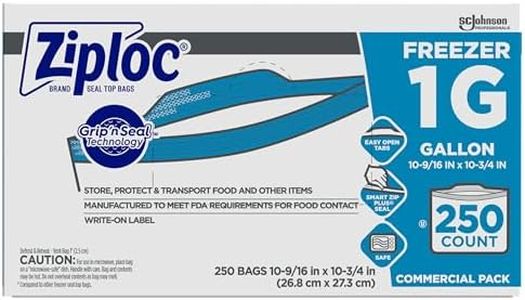 Ziploc Freezer bag, gallon, 250 ct