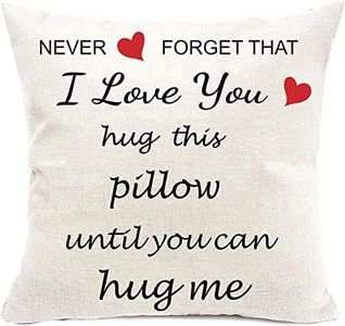 Anrkets Two Sided Printing Lover Pillow Cover I Love You Valentine's Day Birthday Gift Cotton Linen Square Throw Waist Pillow Case Decorative Cushion Cover Pillowcase Sofa 18"x 18"