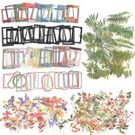 Scrapbooking Stickers 180Pcs Vintage Decorative Stickers Self Adhesive Craft Stickers for Scrapbook Transparent Scrapbook Journal Stickers Two Themes Aesthetic Stickers for Notebook Art Craft Gifts