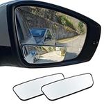 Blind Spot Mirrors for Cars, 2 PCS Blind Spot Mirror, Pair of Adjustable Mirrors, Stick on Adjustabe Convex Rear View Mirror, Convex Wide Angle Rearview Mirror for Car Fit