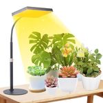 FECiDA Grow Lights for Indoor Plants, UV-IR Full Spectrum Desk LED Plant Grow Light, 2000 Lumen Houseplant Growing Lamp with On/Off Switch, 16"-24" Adjustable Height, Daisy Chain Function