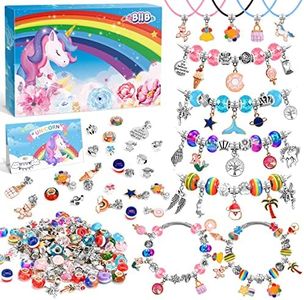 BIIB Bracelet Making Kit for Girls, Girls Gifts 8-12 Years Old, Teen Girls Gift Ideas, Jewelry Making Kit Gifts for Teen Girls, Art Kits for Kids 6-8, 6-10 Year Old Girl Gifts, Toys for Girls 7-10