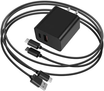 15W Fast Charger for Kindle Fire Tablets with Extra Long 9FT USB C&Micro USB Cords Fit for Amazon Fire Max 11, Kindle Paperwhite 11th, All New Fire HD 7 8 10 Plus/Kids/Kids Pro, Kindle E-Reader