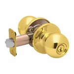 Schlage J54VCNA605 BB Corona Entry KNOB, Bright Brass