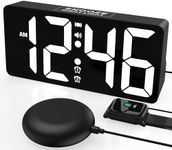 PPLEE Loud Alarm Clock for Bedroom,