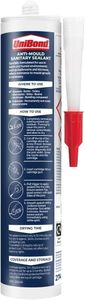 UniBond Anti-Mould White Sealant – Waterproof Bathroom & Kitchen