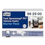 Tork Xpressnap Fit Tabletop Napkin Dispenser Starter Pack - 962900 - N14 + Napkin Refills (2 x 120 sheets)