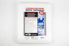 Canadian Tarpaulin Manufacturers 60001 20' X 30' White Contractor Grade Tarp