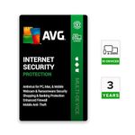 AVG Internet Security | 10 Devices 3 Years | Windows PC, Mac, Android & iOS | Includes Antivirus, Ransomware protection, Firewall & much more | Email Delivery in 2 Hours