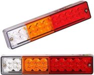 2X 20 LED Trailer Tail Lights 12V B