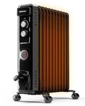 Pro Breeze® Oil Filled Radiator with 11 Fins - Slim Electric Radiator - Portable Oil Heater with Built-in 24 Hour Timer, 3 Heat Settings, Adjustable Thermostat & Safety Cut-Off - Black