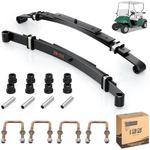 10L0L Heavy Duty Golf Cart Rear Leaf Spring Kit 4-leaf Leaf Spring with Bushings & Sleeves for EZGO TXT Golf Cart 1995-2013