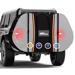 Bike Cover for Transport 3 Bikes - Hicover 600D Travel Bike Covers for 3 Bikes on Rear Bike Rack Heavy Duty & Waterproof, Outdoor Full Bicycle Rack Cover for 3 Bikes on Car Hitch Storage
