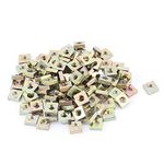 uxcell M3x5.5mmx2mm Zinc Plated Square Nuts Bronze Tone 100pcs