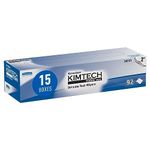 KIMBERLY-CLARK PROFESSIONAL Kimtech™ Science Kimwipes Delicate Task Wipers (34721), White, 2-Ply, 15 Pop-Up Boxes / Case, 92 Sheets / Box, 1,380 Sheets / Case
