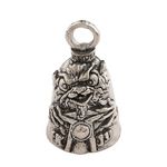 Guardian Bell Gremlin Good Luck Bell w/Keyring & Black Velvet Gift Bag | Motorcycle Bell | Lead-Free Pewter | Good Luck Gift | Made in USA