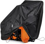 IC ICLOVER Snow Blower Cover, Universal fit Two Stage Snow Thrower Cover, Heavy Duty 600D Polyester Fabric Waterproof, Sun UV Dust Snow Proof, with Drawstring & Windproof Buckles, Outdoor Protection