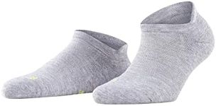 FALKE Women's Cool Kick Sneaker Socks, Breathable, Cooling Effect, Polyester, Ankle Length, Everyday Casual, Grey (Light Grey 3400), 8-9.5, 1 Pair