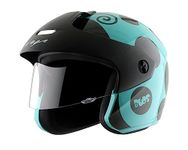 VEGA Buds Beetle Open Face Helmet Mint Black-XS