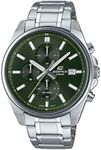 Casio Edifice Men's Stainless Steel Chronograph Date Indicator 43.8mm Watch EFV-610D-3CV, Silver, Chronograph