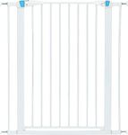 MidWest Homes for Pets Steel Pet Gate with Phosphorescent Glow Strip; 99.06 cm High Walk-thru Steel Pet Gate by 73.66 cm to 96.52 cm Wide in Soft White w/ Night Lighted Glow Frame; 2939SW-GL