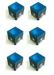 6 Cubes/PIECES of BLUE Home, Pub, Club Pool Tables CUE TIPS CHALKS