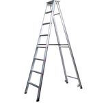 Venus Productions Folding Industrial Ladder | 8 ft Heavy Duty Aluminum Step Ladder | Foldable, Rustproof, Anti-Skid for Home & Factory Use
