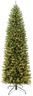Puleo International 7.5ft Pre-Lit Slim Fraser Fir Christmas Tree with 350 Clear Lights, 1188 Realistic Dense Branch Tips, Easy Setup Artificial Trees with Sturdy Metal Stand