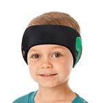 HeySplash Swimming Headband, Ear Band Swimmer Ear Protection, Elastic Neoprene Ear Guard and Hair Guard for Kids, Toddlers and Adults, Designed to Keep Water Out and Hold Earplugs in, Medium - Black