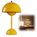 DASIAUTOEM Mushroom Lamps, Table Lamp, LED Battery Table Lamp, Wireless, 3000 K - 6000 K, Modern Rechargeable, Touch Dimmable Table Lamp, Mushroom Lamp with 3 Brightness Modes, Decorative Retro Desk