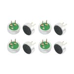 sourcing map 8Pcs 6mm x 2.2mm Cylinder MP3 Electret Condenser Microphone Pick-up