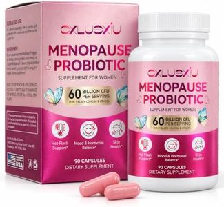 Cxlusxiu Menopause Support for Women, Menopause Supplements with Probiotics, Black Cohosh, DIM, Soy Isoflavones & Ashwagandha, Pre Peri Post Menopause Supplement, 90 Capsules