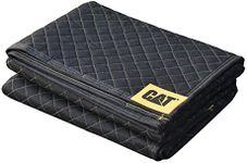 Cat 980411N Heavy Duty Moving Blanket, Non-Woven Utility Cover with Quilted Padding, Cargo Protection, Storage Furniture Packing 72 Inch by 60 Inch-980411N, Black