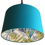 Tropical Handmade Lampshade - Choice of Colours (Teal)