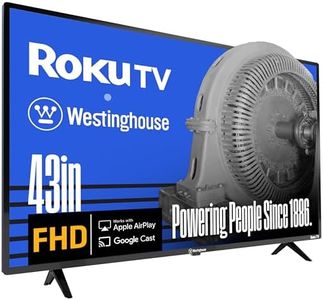Westinghouse Roku TV - 43 Inch Smart TV, 1080P FHD Television with Wi-Fi Connectivity and Mobile App, Flat Screen, Bluetooth, Compatible with Apple AirPlay, Alexa and Google Assistant