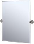 Gatco 4369S Charlotte Rectangular Wall Mirror, Satin Nickel