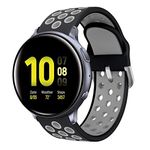 Syxinn Compatible with 20mm Strap Galaxy Watch Active/Active 2 40mm 44mm Straps Band Silicon Wristband Bracelet for Galaxy Watch 42mm/Gear Sport/S2 Classic/Vivoactive 3/Ticwatch 2/Huawei Watch 2