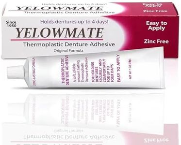Denture Adhesive，Thermoplastic Denture Adhesive, 1 oz ，Cushion, Reseat and Secure Loose dentures and partials | Glue-Free Adhesive, Like a Soft Backing,7-Day Retention, Easy to use (1)